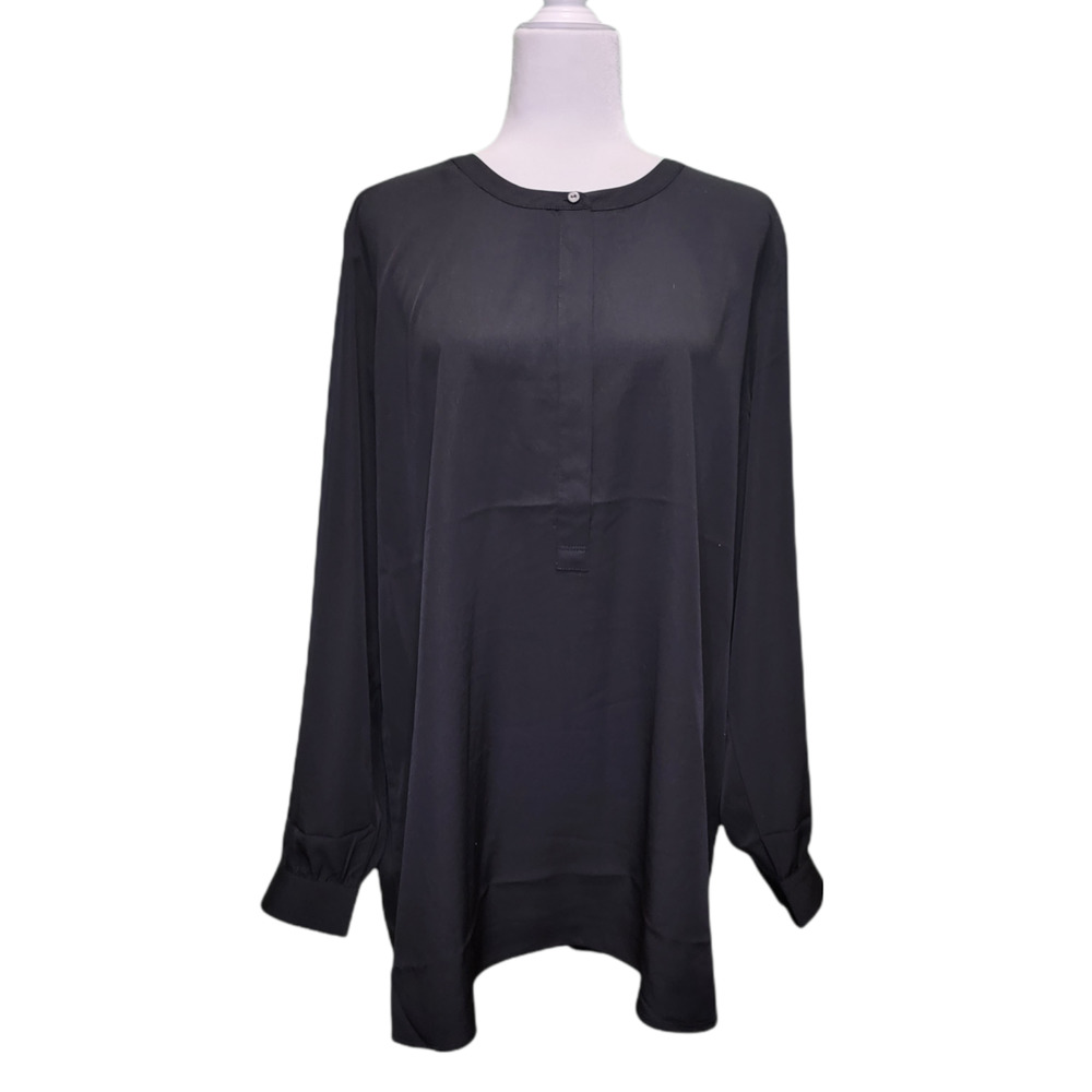 NWT NYDJ Women's Woven Tunic XL Black